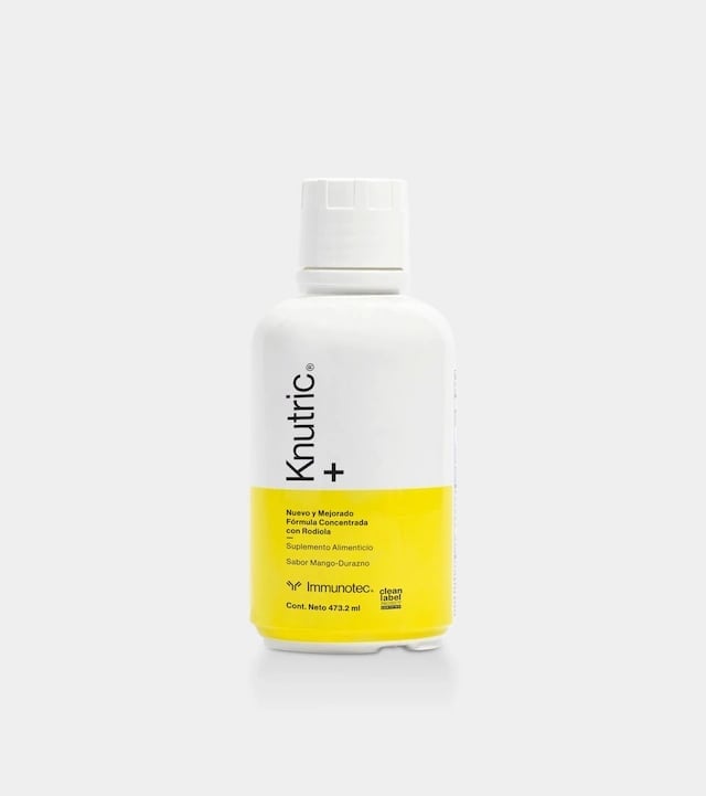 Frasco amarillo de Canutric+ con gotero por Immunotec