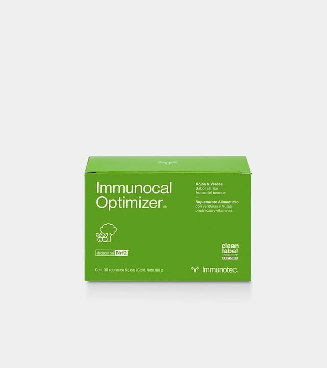 Caja verde de Immunocal Optimizer Rojos & Verdes