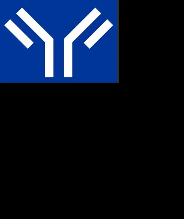Logo IMMUNOTEC — símbolo de anticuerpo en azul